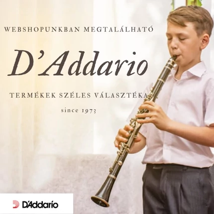 D'Addario nádak, húrok, gyanták, hangoló, és egyéb termékek