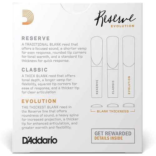 D'Addario Reserve Evolution B-klarinét nád