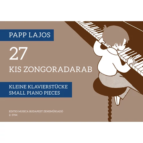 Papp Lajos: 27 kis zongoradarab – borító