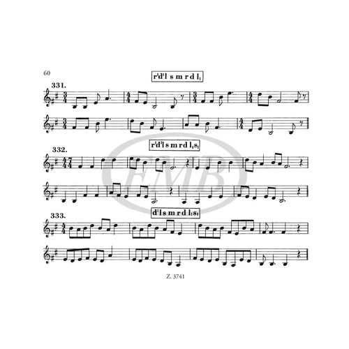 Kodály Zoltán: 333 olvasógyakorlat – kotta