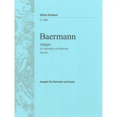Baermann, Heinrich Joseph: Adagio - klarinét és zongora kotta