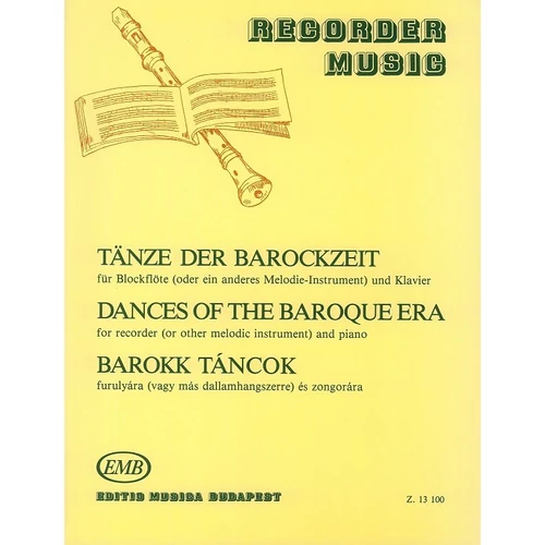 Nagy: Barokk Táncok - kotta borító