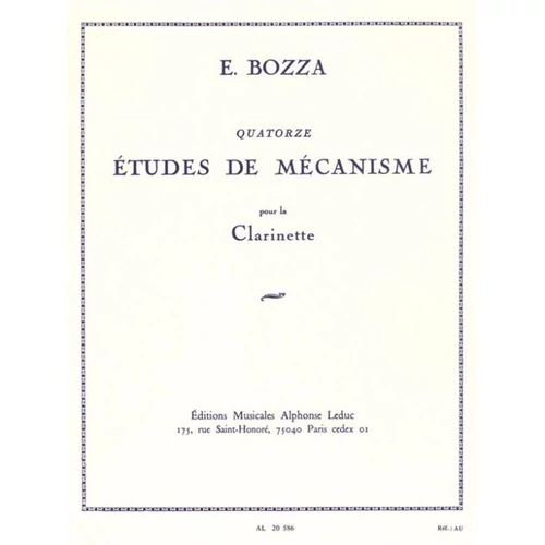 Bozza, Eugéne: Mechanikus etüdök