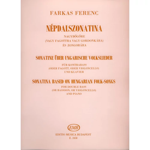 Farkas Ferenc: Népdalszonatina - kotta