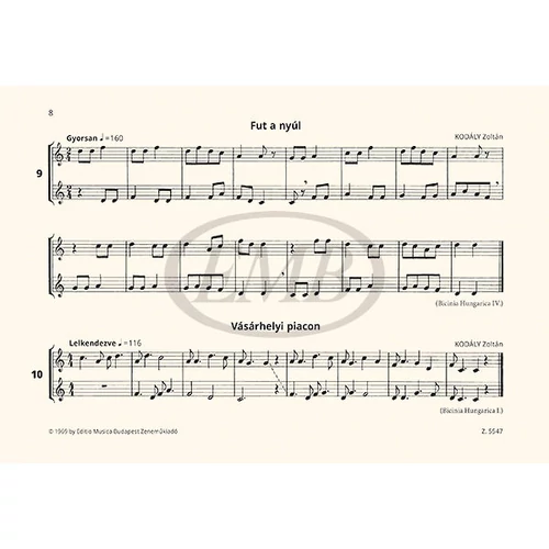 Béres: Furulya zene I. kotta