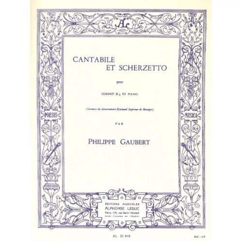 Gaubert, Philippe: Cantabile et Scherzetto - trombita/kornett kotta