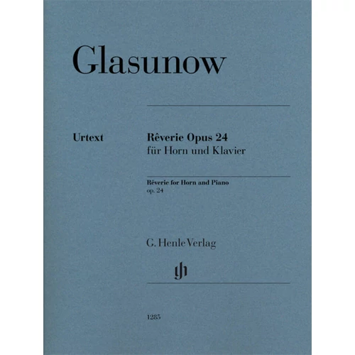 A. Glazunov: Rêverie Opus 24 - kürt és zongora kotta