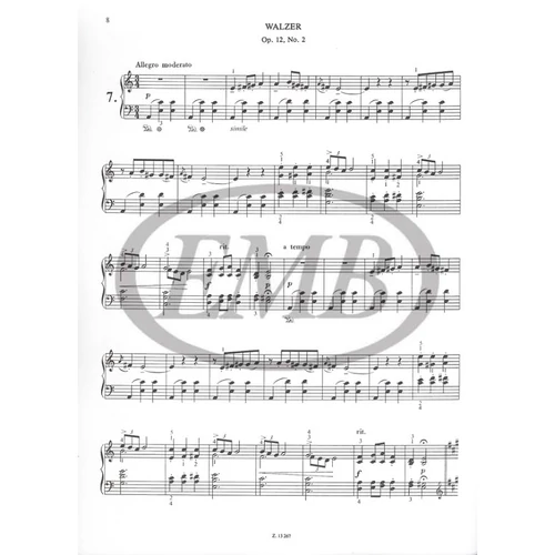 Grieg, Edvard: Kezdők zongoramuzsikája – kotta