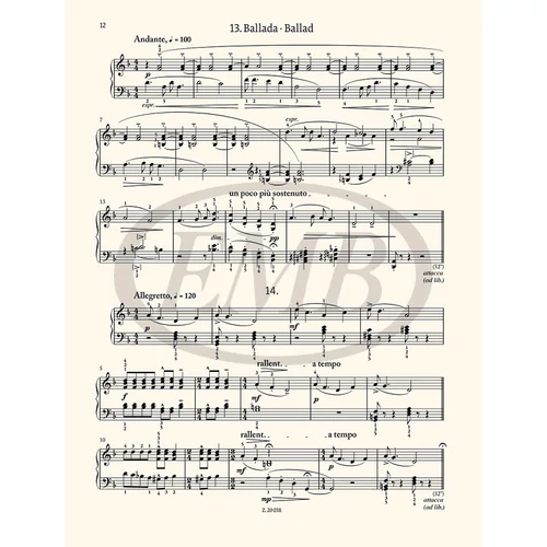Bartók Béla: Gyermekeknek II. – kotta