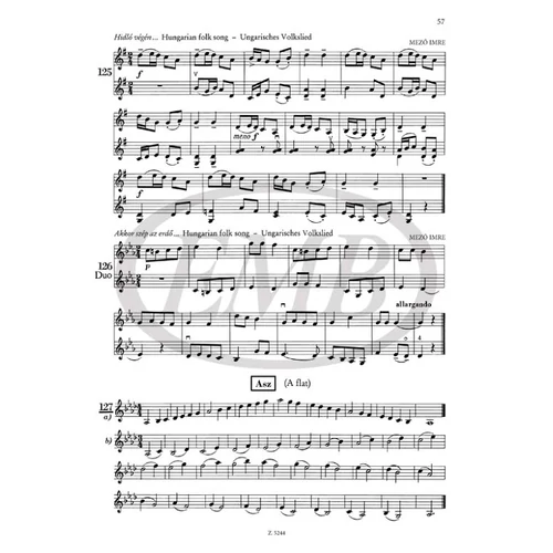 Mező-Dénes-Lányi-Kállay: Hegedűiskola II. - kotta