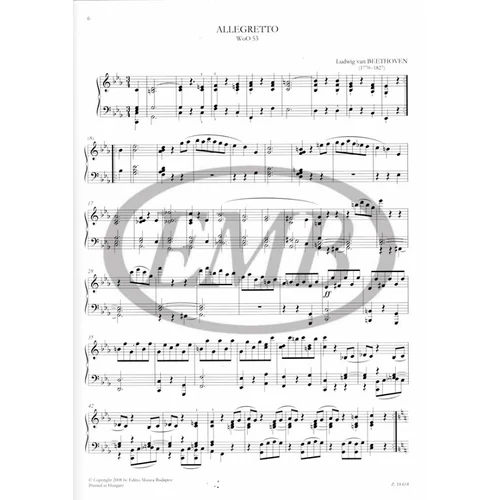Beethoven, Ludwig van: Hits & Rarities zongorára – kotta