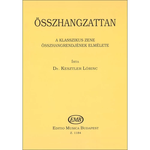 Kesztler Lőrinc: Összhangzattan – régi borító