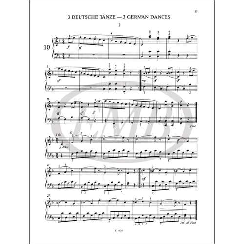 Beethoven, Ludwig van: Kezdők zongoramuzsikája – kotta