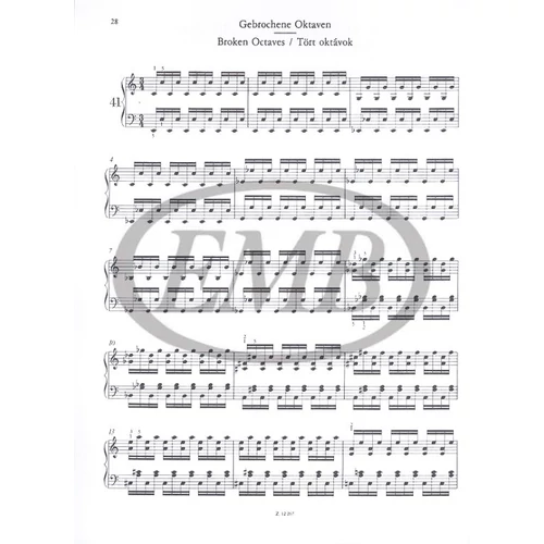 Liszt Ferenc: Technikai tanulmányok II. – kotta