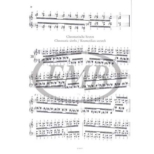 Liszt Ferenc: Technikai tanulmányok II. – kotta