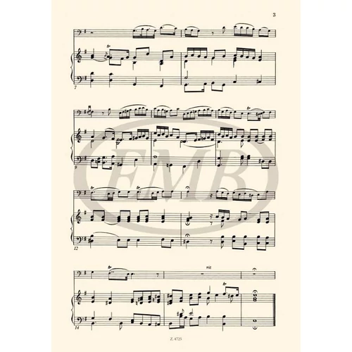 B. Marcello: Sonata - kotta