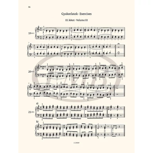Bartók Béla: Mikrokozmosz zongorára 3-4. – kotta