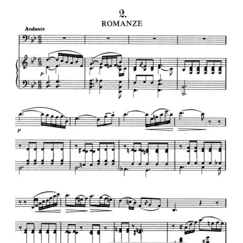 Ludwig Milde: Three study pieces for bassoon and piano