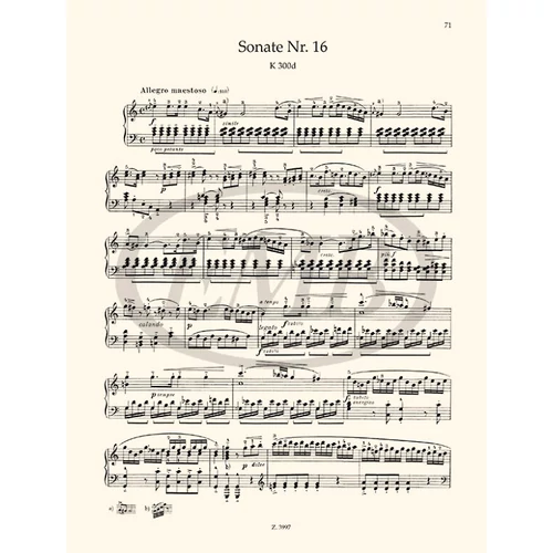 Mozart, Wolfgang Amadeus: Szonáták 2. – kotta