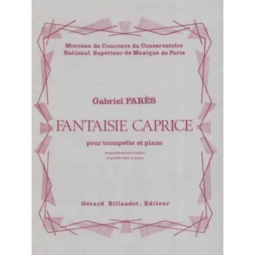 Parés, Gabriel: Fantaisie Caprice – kotta