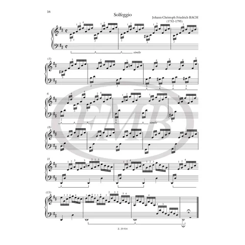 Solfeggio - Bevezetés a pedáljátékba – zongora kotta
