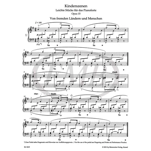 Schumann, Robert: Scenes from Childhood – kotta