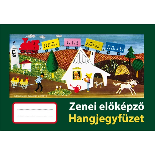 József-Szmrecsányi - Zenei előképző hangjegyfüzet borító