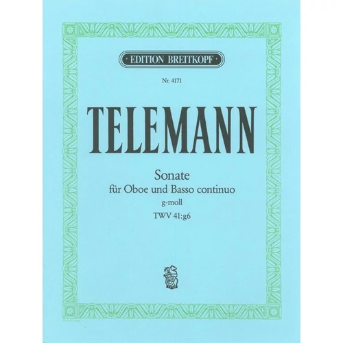 Telemann, Georg Philipp: Sonata in G minor TWV 41:g6 - kotta