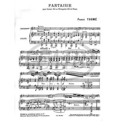 Thomé, Francis: Fantaisie - trombita, kornett kotta