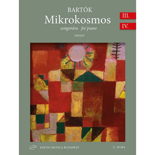Bartók Béla: Mikrokozmosz zongorára 3-4. – kotta