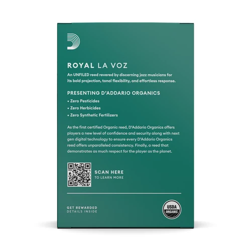 Új D'Addario Royal La Voz vágatlan szopránszaxofon nád