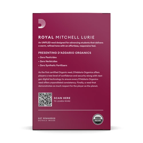 Új Royal Mitchell Lurie vágatlan B-klarinét nád