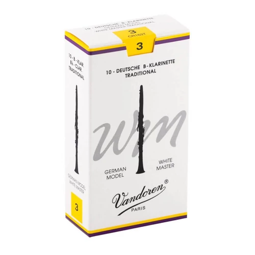 Vandoren White Master Traditional B-klarinét nád - doboz