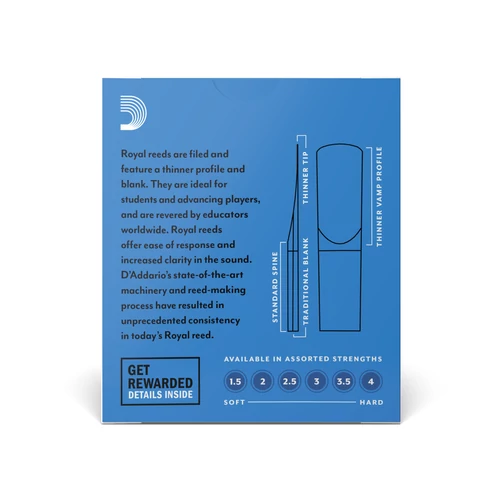 D'Addario Rico Royal szopránszaxofon nád