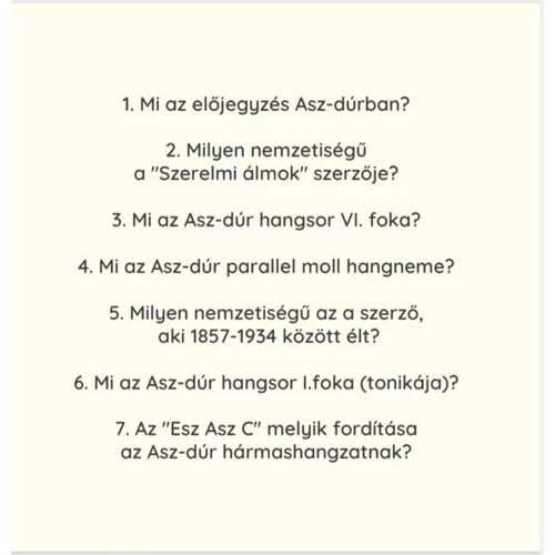 Agypróba zenesulisoknak - kártyajáték