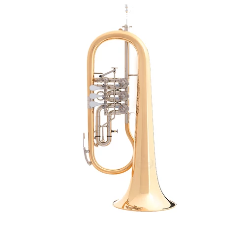 B&S 3017/2TR-L gold brass, lakkozott szárnykürt 