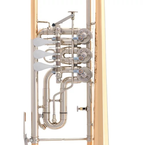 B&S 3005/3TR-L trombita forgóventilek nikkelezüst cúgokkal