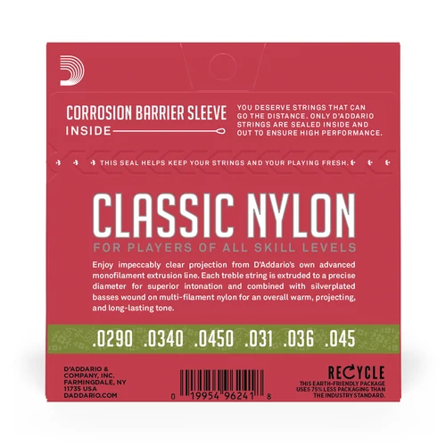 D’Addario Student Nylon EJ27N 1/2 klasszikus gitárhúr szett