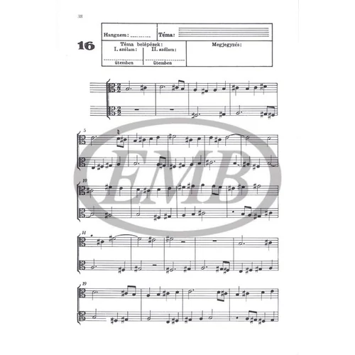 Bertalotti, Angelo Michele: Ötvenhat solfeggio – kotta