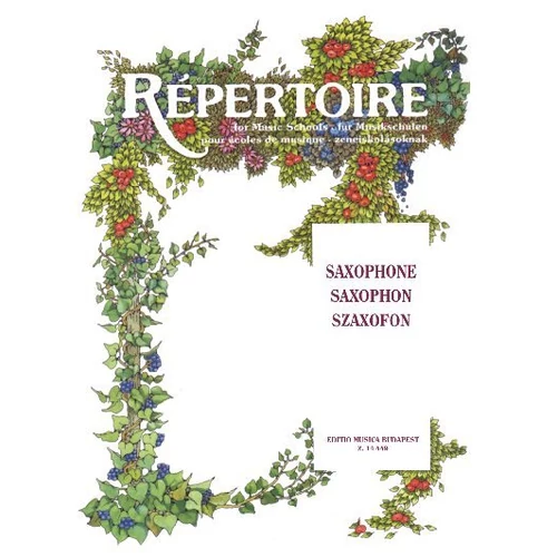 Répertoire zeneiskolásoknak - Szaxofon szóló – kotta