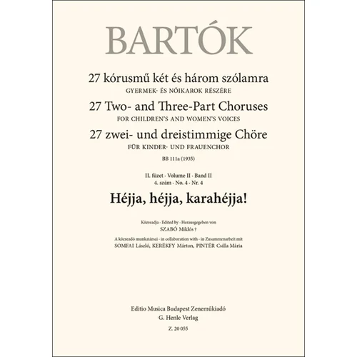 Bartók Béla: Héjja, héjja, karahéjja! – kotta