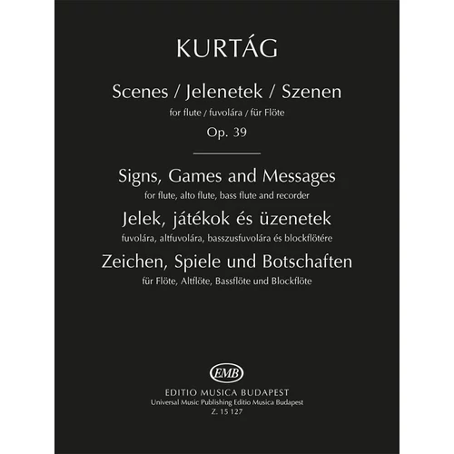 Kurtág György: Jelenetek Op. 39 - borító