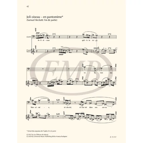 Kurtág György: Jelenetek Op. 39  – kotta