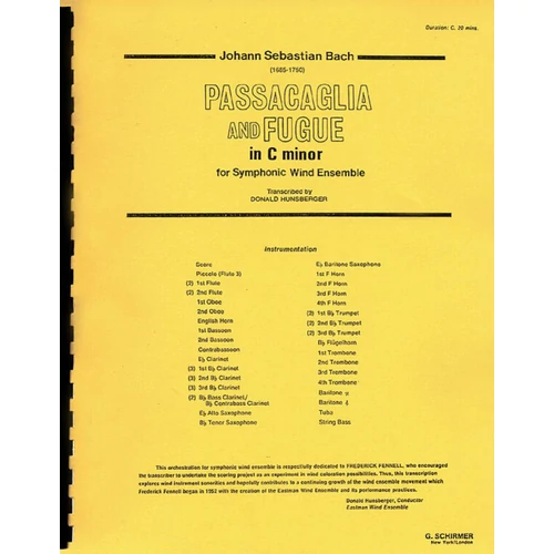 J. S. Bach: Passacaglia and Fugue in C Minor – kotta