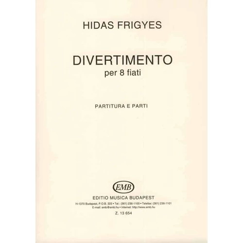 Hidas Frigyes: Divertimento per 8 fiati – kotta