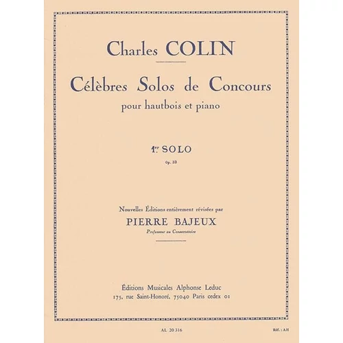 Charles Colin: Célébres Solos de Concours – kotta