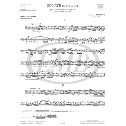 Albinoni: Sonate en fa majeur