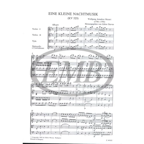 Mozart: Eine kleine Nachtmusik KV 525