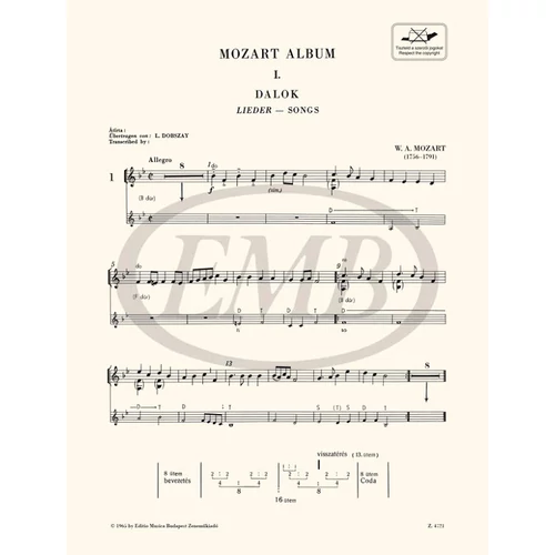 Mozart: Album hegedűsöknek 1 