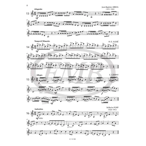 Perényi: Klarinét-etűdök
